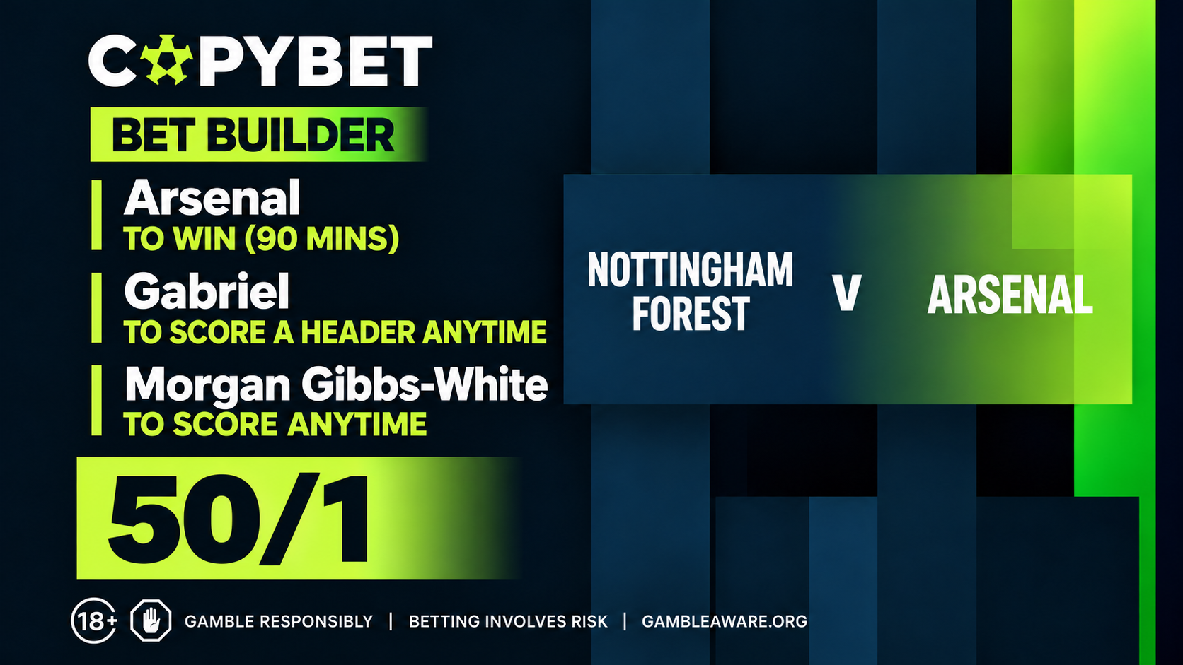 Nottingham Forest vs Arsenal Bet Builder